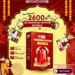 Premium 3D Wedding Invitation Templates