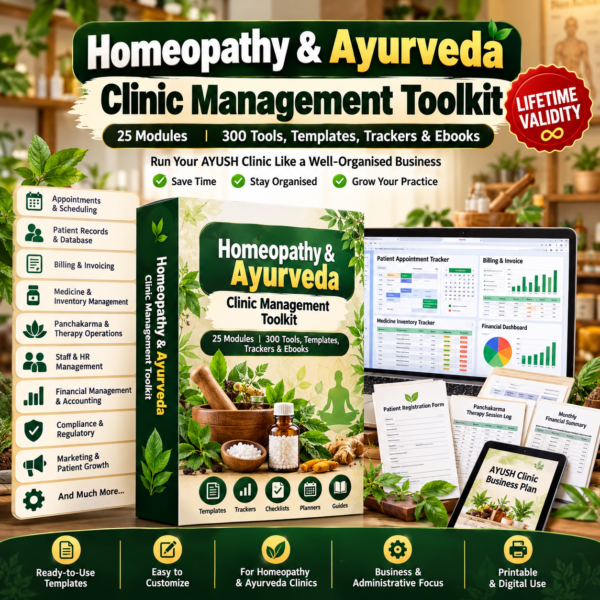Homeopathy & Ayurveda Clinic Management Toolkit