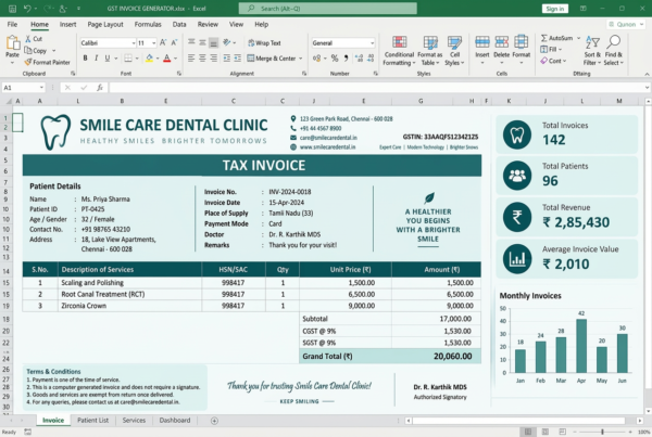 GST-Compliant Invoice Generator