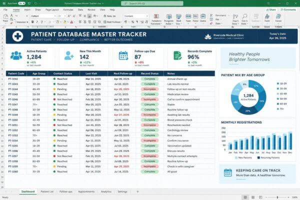 Patient Database Master Tracker