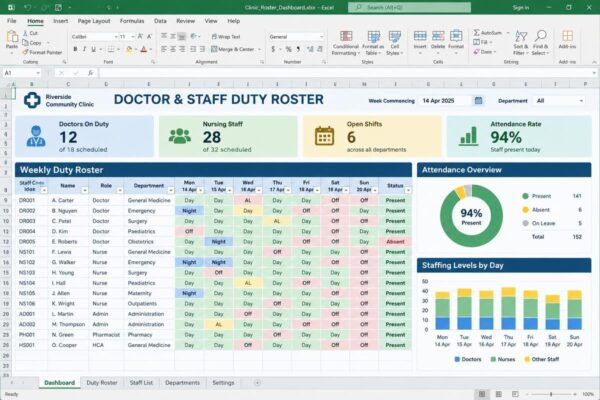 Doctor & Staff Duty Roster