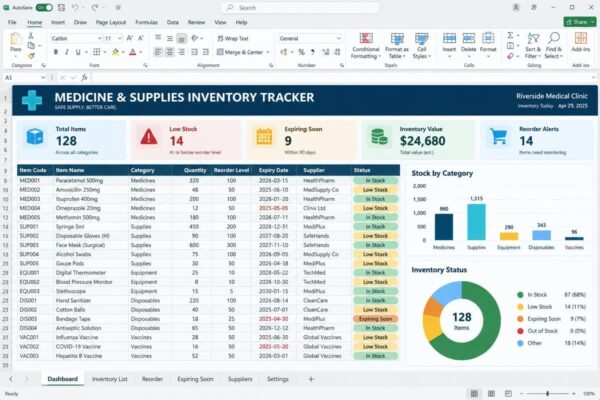 Medicine & Supplies Inventory Tracker