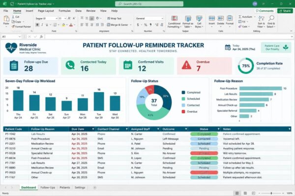 Patient Follow-up Reminder Tracker