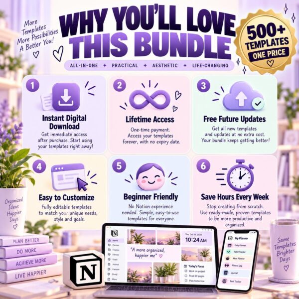 500+ Notion Templates Bundle - image 9
