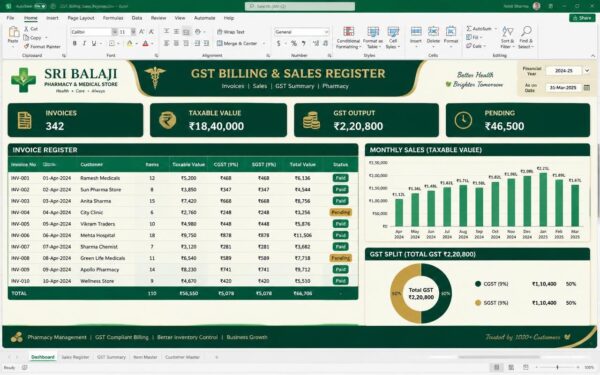 GST Billing & Sales Register