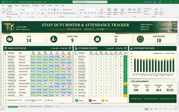 Staff Duty Roster & Attendance