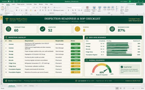 Inspection Readiness & SOP Checklist