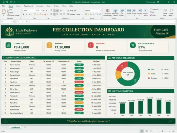 Fee Collection Dashboard