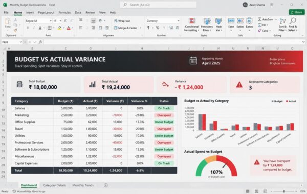 Budget vs Actual Variance